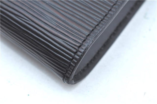 Authentic Louis Vuitton Epi Pochette Accessoires Pouch Black M52942 LV J9682