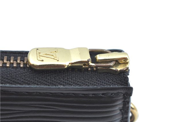 Authentic Louis Vuitton Epi Pochette Accessoires Pouch Black M52942 LV J9682