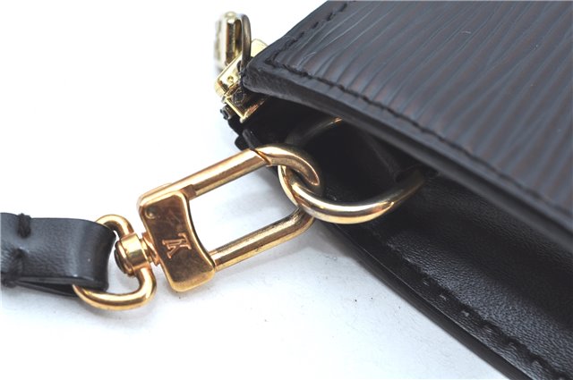 Authentic Louis Vuitton Epi Pochette Accessoires Pouch Black M52942 LV J9682
