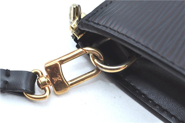 Authentic Louis Vuitton Epi Pochette Accessoires Pouch Black M52942 LV J9682
