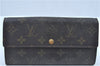 Auth Louis Vuitton Monogram Pochette Porte Monnaie Credit Wallet M61726 LV J9685