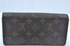 Auth Louis Vuitton Monogram Pochette Porte Monnaie Credit Wallet M61726 LV J9685