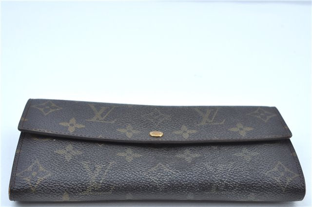 Auth Louis Vuitton Monogram Pochette Porte Monnaie Credit Wallet M61726 LV J9685