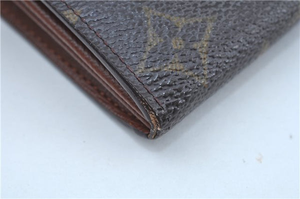 Auth Louis Vuitton Monogram Pochette Porte Monnaie Credit Wallet M61726 LV J9685