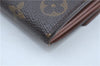 Auth Louis Vuitton Monogram Pochette Porte Monnaie Credit Wallet M61726 LV J9685