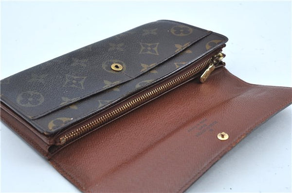 Auth Louis Vuitton Monogram Pochette Porte Monnaie Credit Wallet M61726 LV J9685