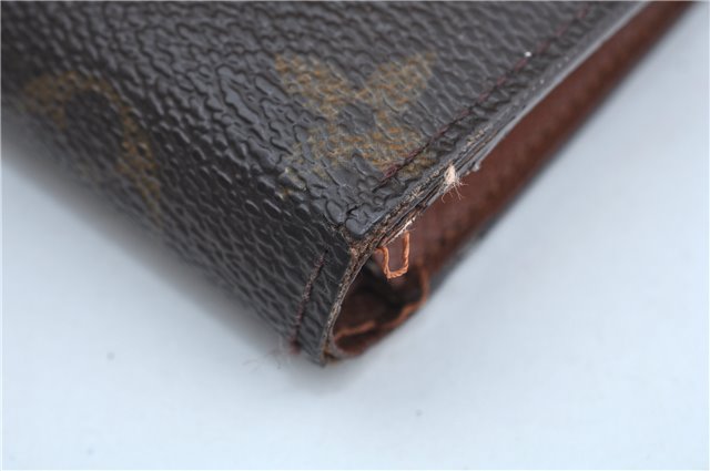 Auth Louis Vuitton Monogram Porte Monnaie Billets Viennois M61663 Wallet J9686