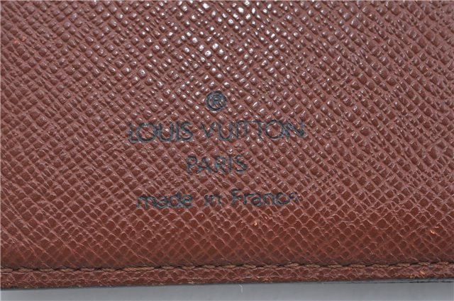 Auth Louis Vuitton Monogram Porte Monnaie Billets Viennois M61663 Wallet J9686