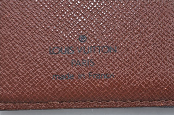 Auth Louis Vuitton Monogram Porte Monnaie Billets Viennois M61663 Wallet J9686