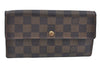 Authentic Louis Vuitton Damier Pochette Porte Monnaie Credit N61724 Wallet J9687