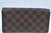 Authentic Louis Vuitton Damier Pochette Porte Monnaie Credit N61724 Wallet J9687