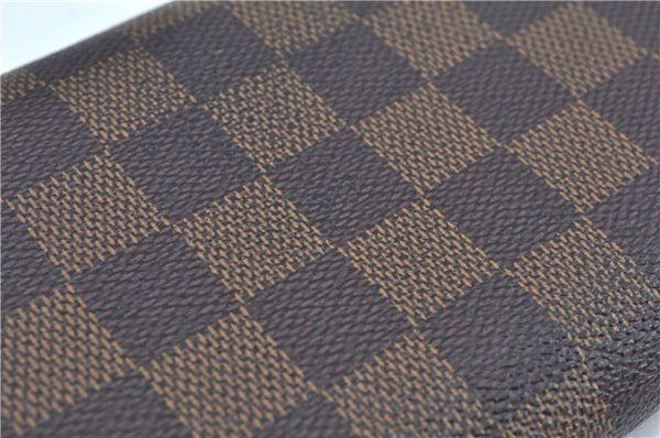 Authentic Louis Vuitton Damier Pochette Porte Monnaie Credit N61724 Wallet J9687