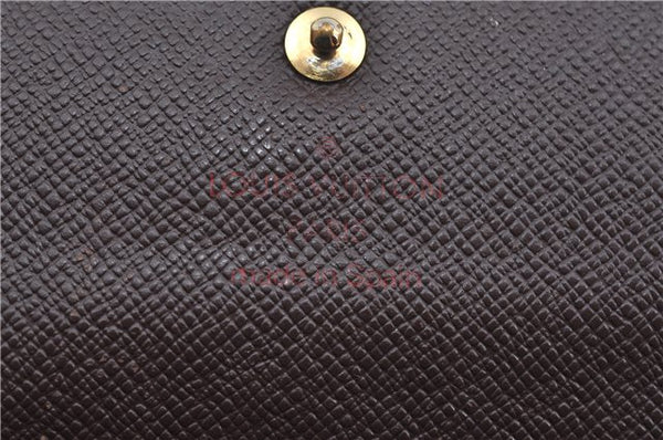 Authentic Louis Vuitton Damier Pochette Porte Monnaie Credit N61724 Wallet J9687