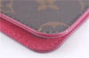 Authentic Louis Vuitton Monogram Folio Iphone 7+ Case Pink M63401 LV J9689