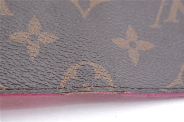 Authentic Louis Vuitton Monogram Folio Iphone 7+ Case Pink M63401 LV J9689