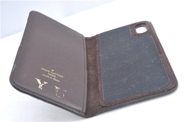 Authentic Louis Vuitton Monogram Folio Iphone X Xs Case M63443 LV J9690