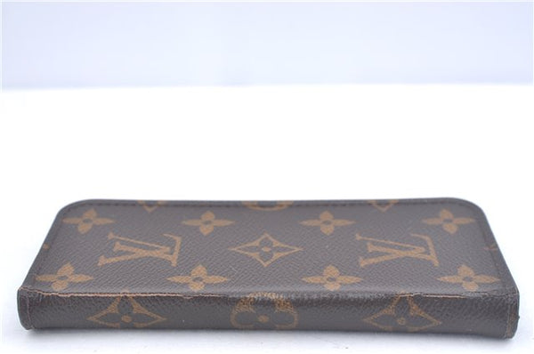 Authentic Louis Vuitton Monogram Folio Iphone 8 Case M61905 LV J9691