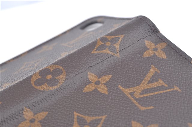 Authentic Louis Vuitton Monogram Folio Iphone 8 Case M61905 LV J9691