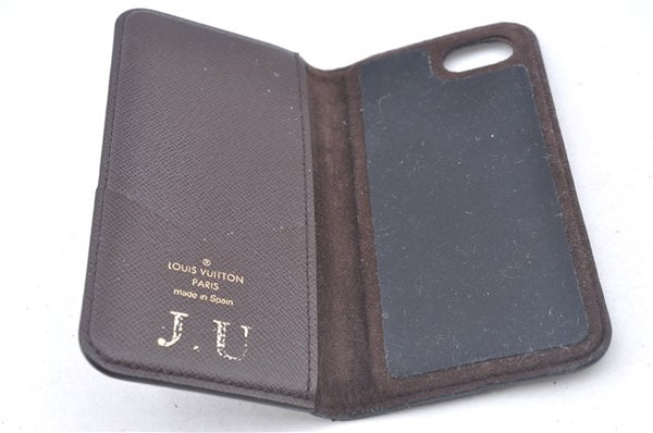 Authentic Louis Vuitton Monogram Folio Iphone 8 Case M61905 LV J9691