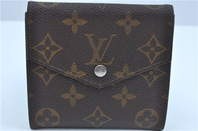 Auth Louis Vuitton Monogram Porte Monnaie Billets Trifold Wallet M61660 LV J9692