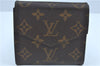 Auth Louis Vuitton Monogram Porte Monnaie Billets Trifold Wallet M61660 LV J9692