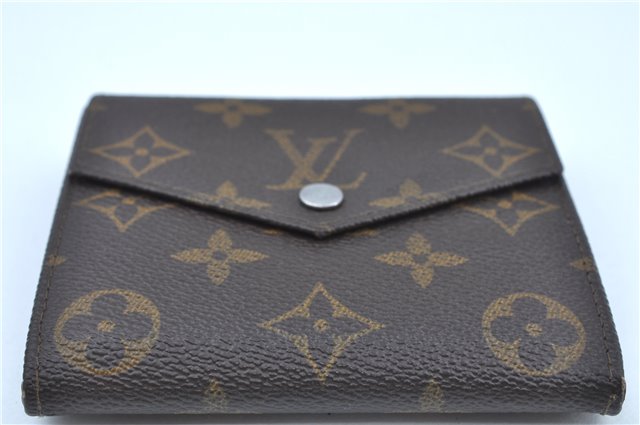 Auth Louis Vuitton Monogram Porte Monnaie Billets Trifold Wallet M61660 LV J9692