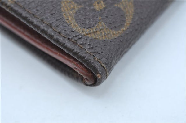 Auth Louis Vuitton Monogram Porte Monnaie Billets Trifold Wallet M61660 LV J9692