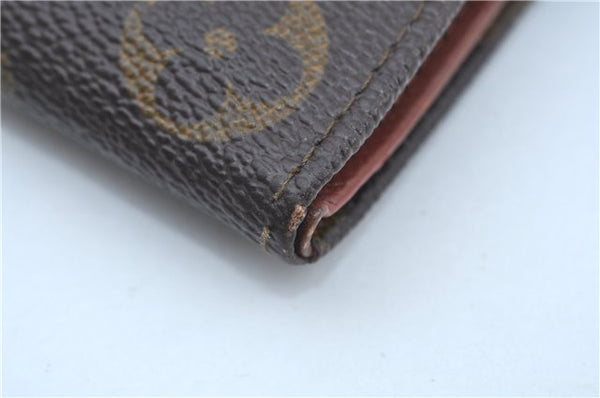 Auth Louis Vuitton Monogram Porte Monnaie Billets Trifold Wallet M61660 LV J9692