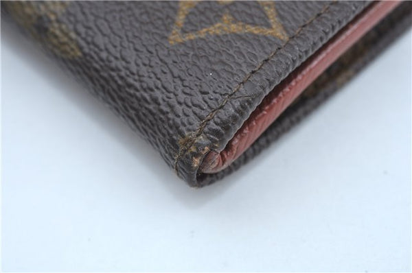 Auth Louis Vuitton Monogram Porte Monnaie Billets Trifold Wallet M61660 LV J9692