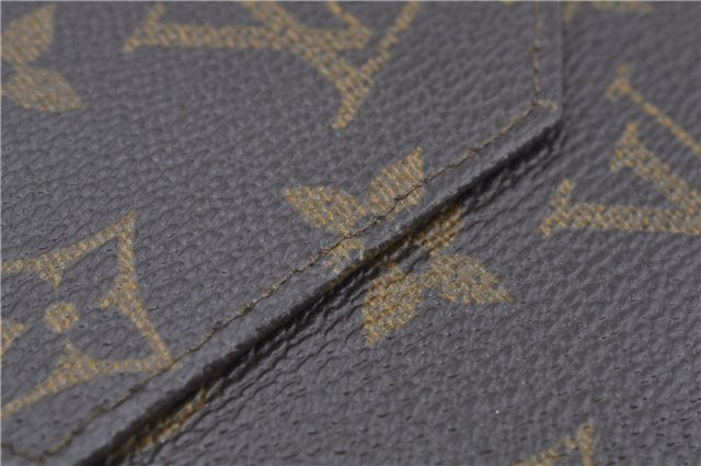 Auth Louis Vuitton Monogram Porte Monnaie Billets Trifold Wallet M61660 LV J9692