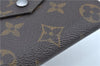 Auth Louis Vuitton Monogram Porte Monnaie Billets Trifold Wallet M61660 LV J9692