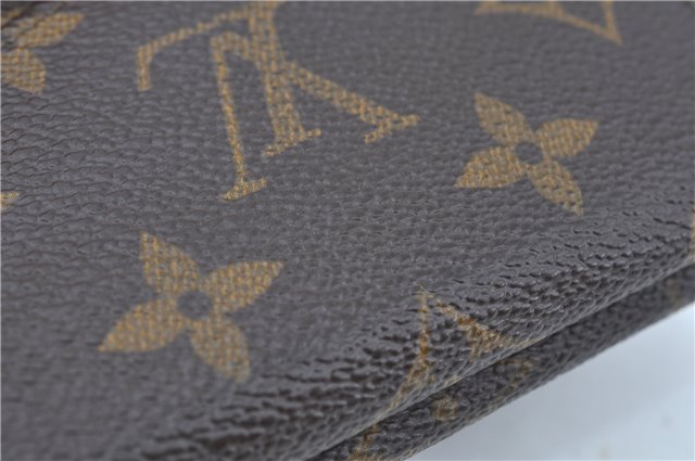 Auth Louis Vuitton Monogram Porte Monnaie Billets Trifold Wallet M61660 LV J9692