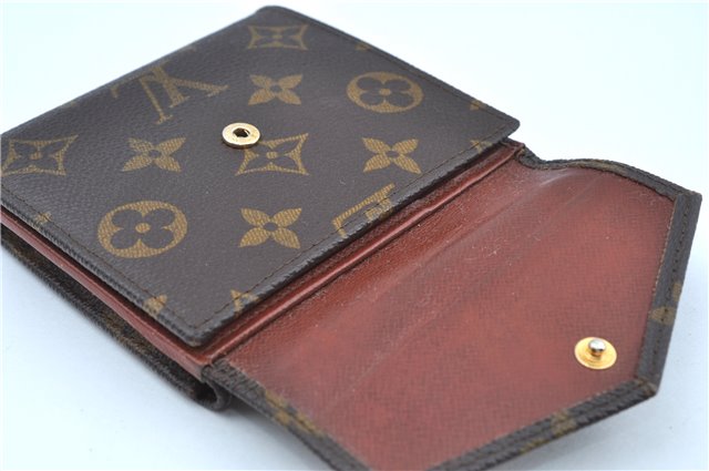 Auth Louis Vuitton Monogram Porte Monnaie Billets Trifold Wallet M61660 LV J9692