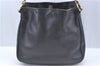 Authentic GUCCI Bamboo 2way Hand Shoulder Crossbody Bag Leather Black Junk J9695