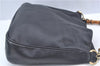 Authentic GUCCI Bamboo 2way Hand Shoulder Crossbody Bag Leather Black Junk J9695