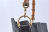 Authentic GUCCI Bamboo 2way Hand Shoulder Crossbody Bag Leather Black Junk J9695