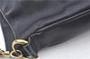 Authentic GUCCI Bamboo 2way Hand Shoulder Crossbody Bag Leather Black Junk J9695