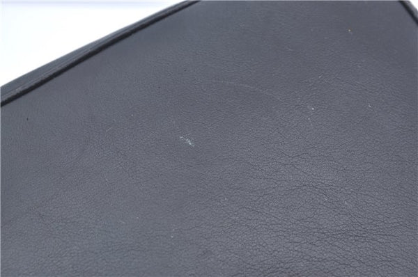 Authentic GUCCI Bamboo 2way Hand Shoulder Crossbody Bag Leather Black Junk J9695