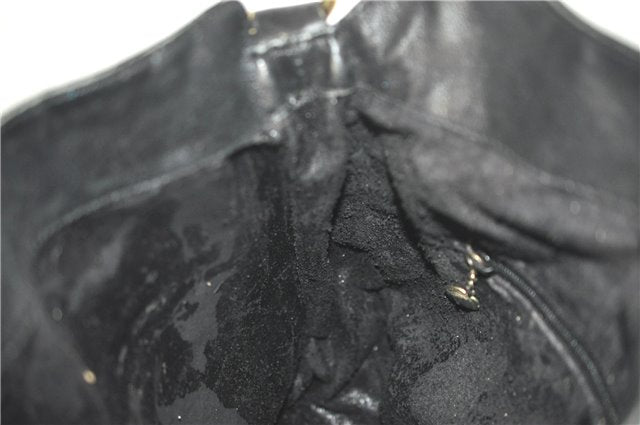 Authentic GUCCI Bamboo 2way Hand Shoulder Crossbody Bag Leather Black Junk J9695