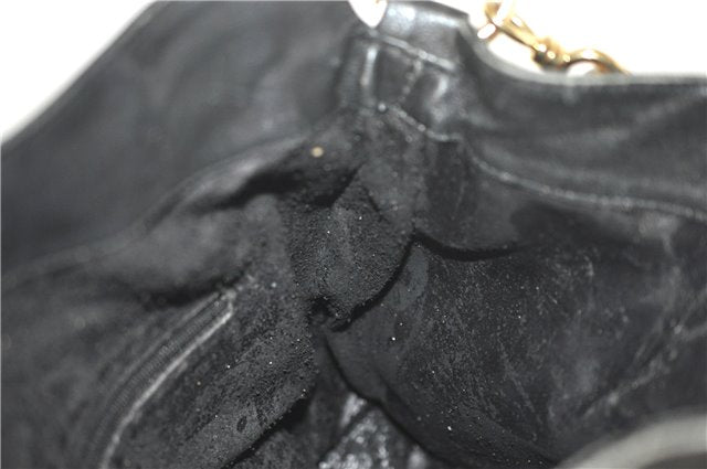 Authentic GUCCI Bamboo 2way Hand Shoulder Crossbody Bag Leather Black Junk J9695