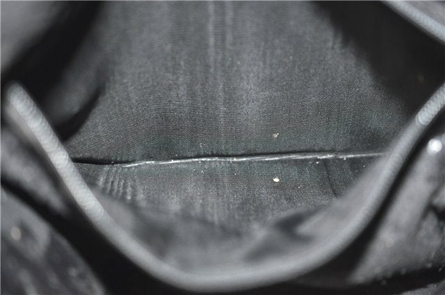 Authentic GUCCI Bamboo 2way Hand Shoulder Crossbody Bag Leather Black Junk J9695