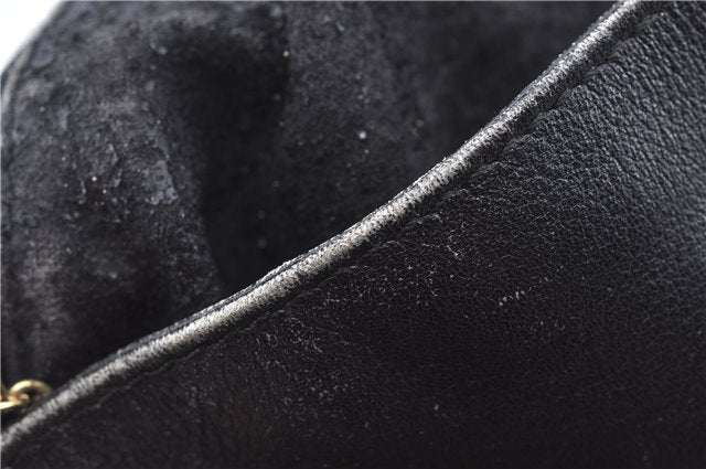 Authentic GUCCI Bamboo 2way Hand Shoulder Crossbody Bag Leather Black Junk J9695