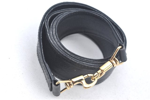 Authentic GUCCI Bamboo 2way Hand Shoulder Crossbody Bag Leather Black Junk J9695