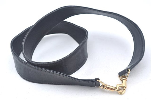 Authentic GUCCI Bamboo 2way Hand Shoulder Crossbody Bag Leather Black Junk J9695