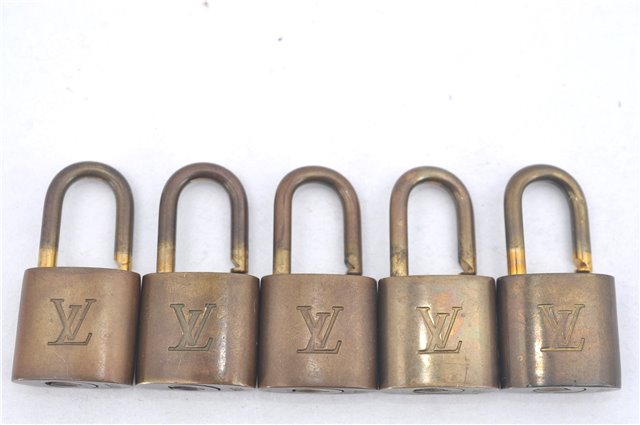 Authentic Louis Vuitton Padlock Gold 10Set LV J9696