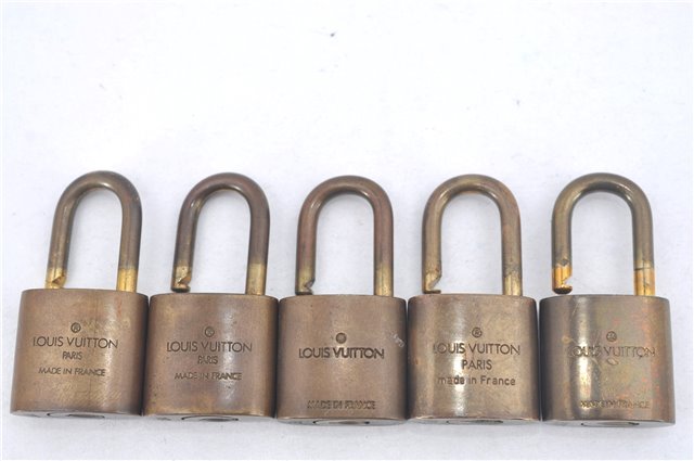 Authentic Louis Vuitton Padlock Gold 10Set LV J9696