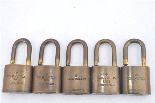 Authentic Louis Vuitton Padlock Gold 10Set LV J9696