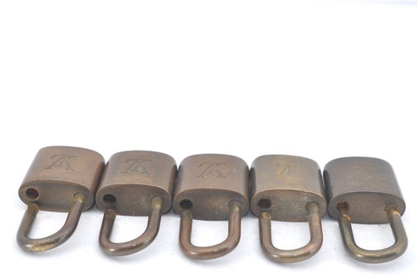 Authentic Louis Vuitton Padlock Gold 10Set LV J9696