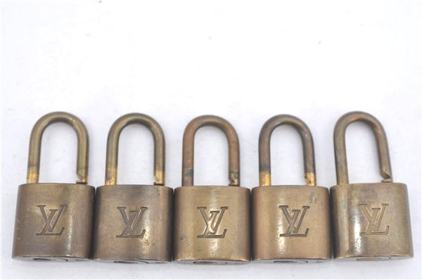 Authentic Louis Vuitton Padlock Gold 10Set LV J9696