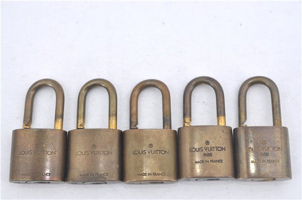 Authentic Louis Vuitton Padlock Gold 10Set LV J9696